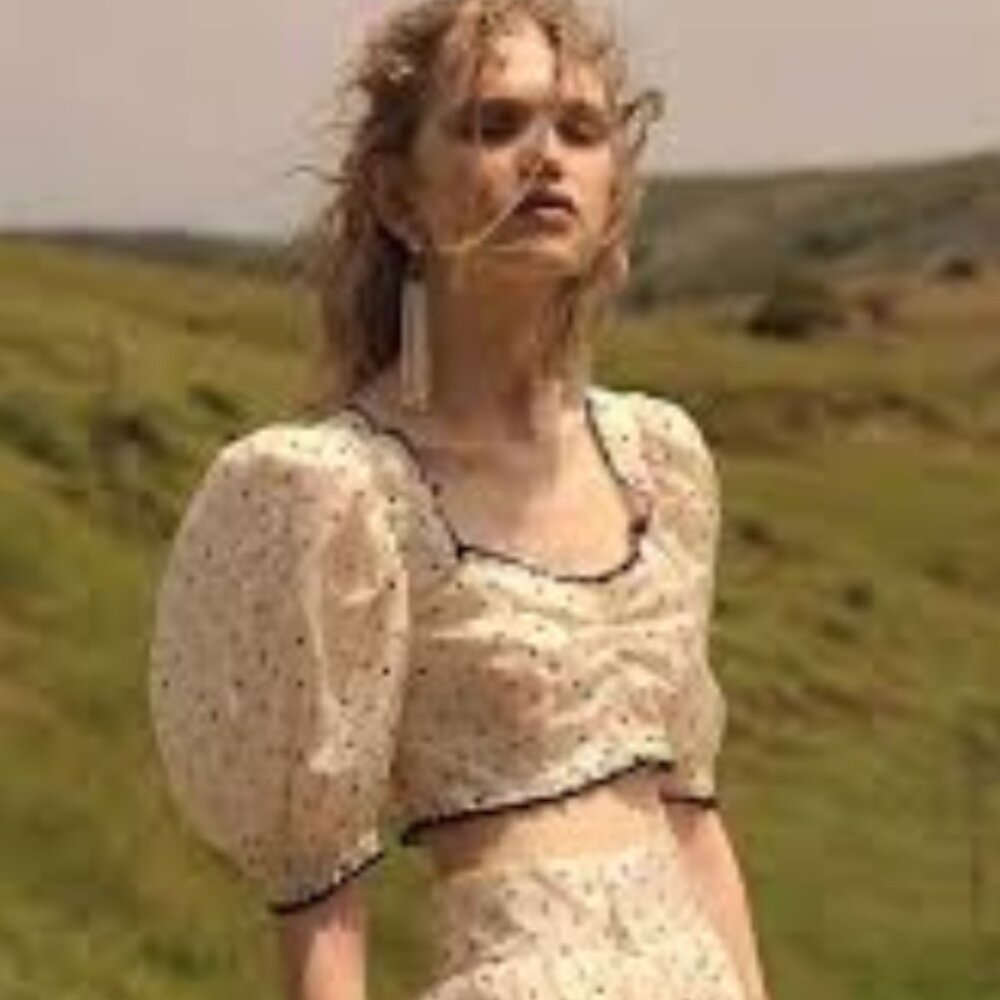NWOT FOR LOVE & LEMONS Eden Crop Top XS $135 - Picture 2 of 7
